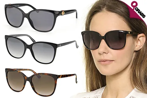 From QR499 Outshine the Sun with Women’s Gucci Sunglasses - Available in 9 Gorgeous Designs! (Up to QR1295 Value)